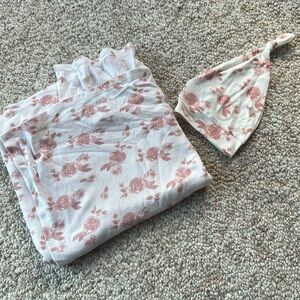 Aden + Anais stretchy swaddle and Hat